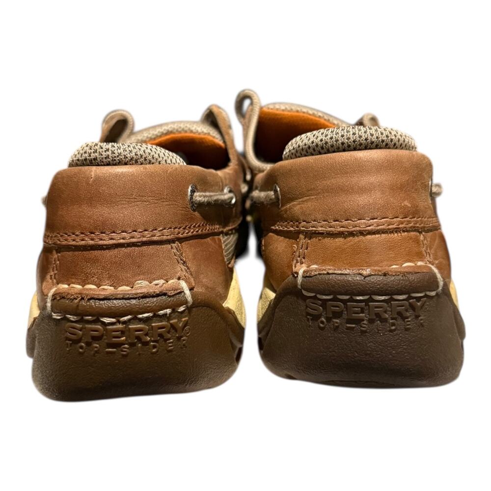 SPERRY Billfish 3-Eye Boat Shoes Brown Leather Men’s Size 9 M Casual Deck Dock - Picture 6 of 9
